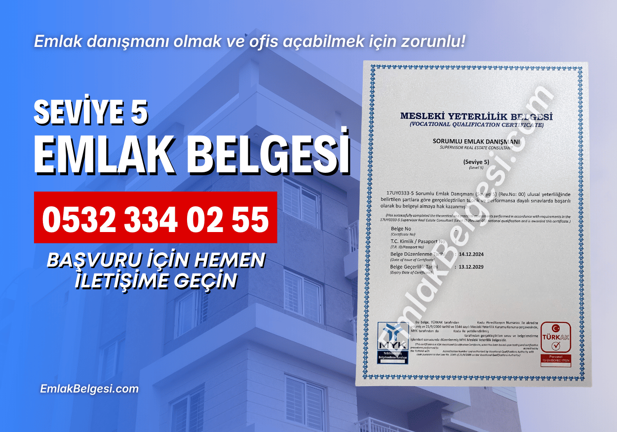 Samsun emlak myk belgesi